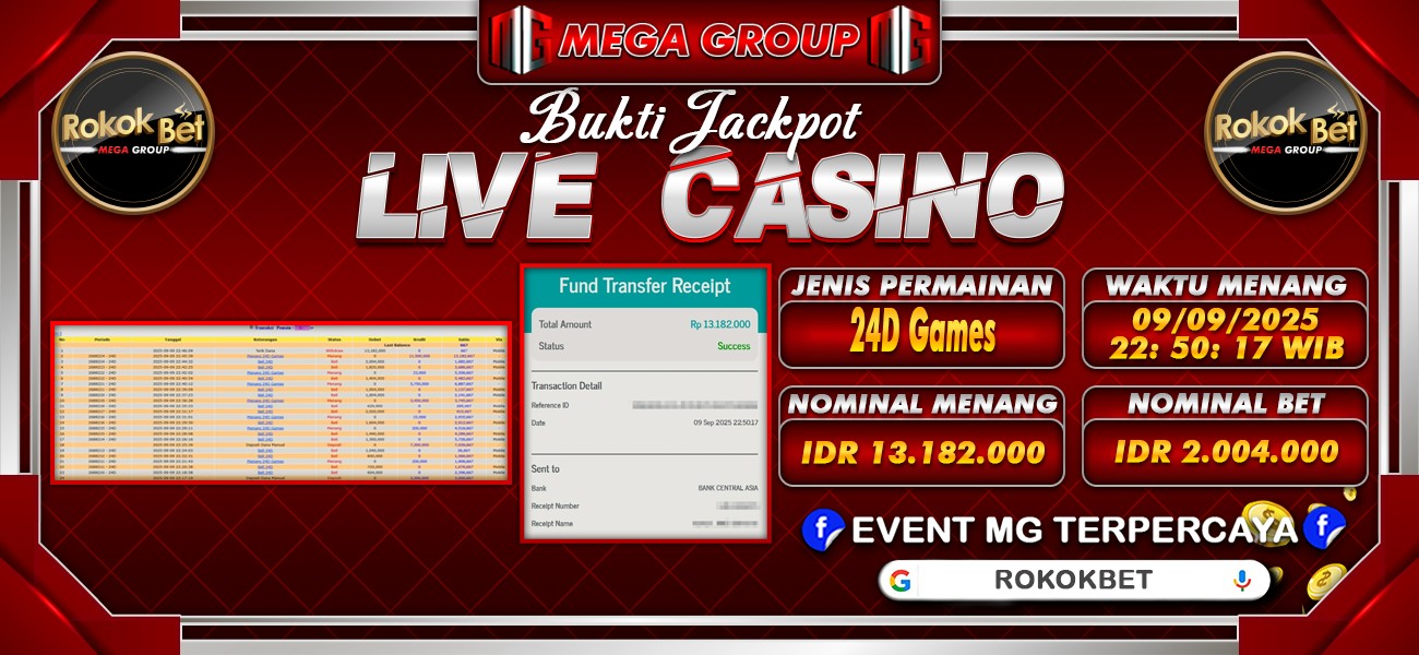 Bukti JP situs Rokokbet hari Selasa, 09 September 2025
